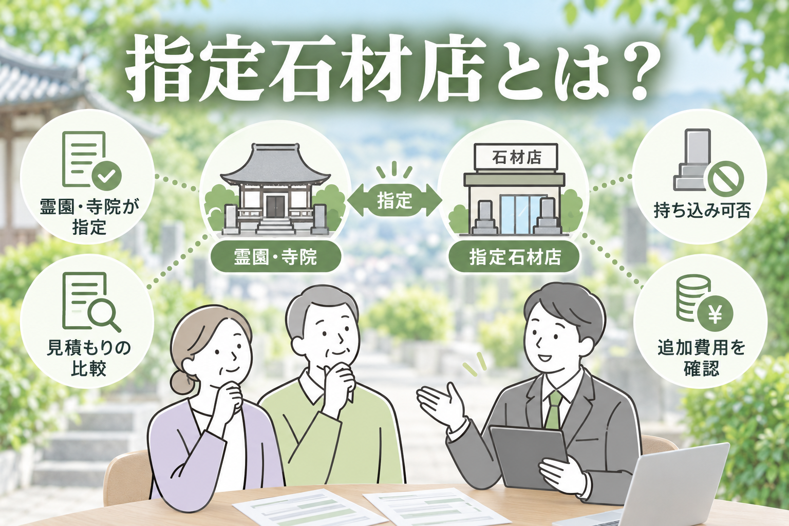指定石材店の仕組みと確認ポイント